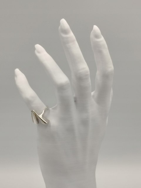 Piękny srebrny autorski damski pierścionek r.13 srebro 925 biżuteria