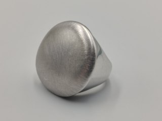 Piękny srebrny damski pierścionek MAT / POŁYSK r. 14 srebro 925 biżuteria