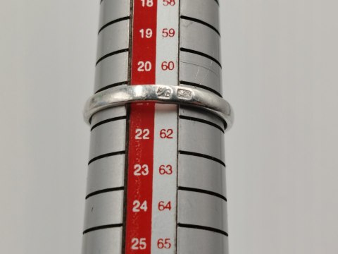 Piękny stary damski srebrny pierścionek HEMATYT srebro 925 r.21 VINTAGE