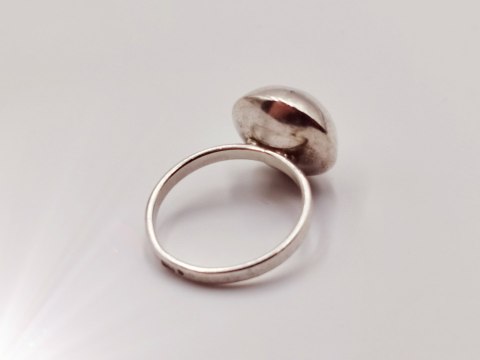 Piękny stary damski srebrny pierścionek KOPUŁKA r.16 VINTAGE biżuteria