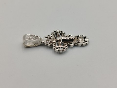 Piękny stary srebrny ażurowy KRZYŻ PRAWOSŁAWNY srebro 925 VINTAGE biżuteria