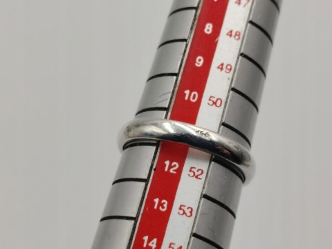 Piękny stary srebrny damski pierścionek BURSZTYN r.11 biżuteria VINTAGE