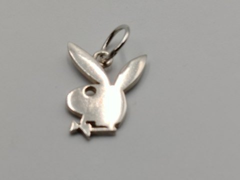Piękny stary srebrny damski wisiorek/zawieszka KRÓLICZEK PLAYBOYA vintage