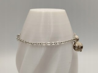 Piękna srebrna damska bransoletka TRZY KULKI srebro 925 biżuteria