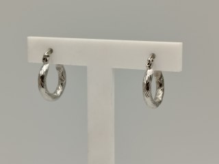 Piękne srebrne kolczyki damskie KOŁA małe wzorek - srebro 925 biżuteria