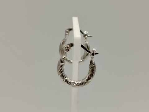 Piękne srebrne kolczyki damskie KOŁA małe wzorek - srebro 925 biżuteria