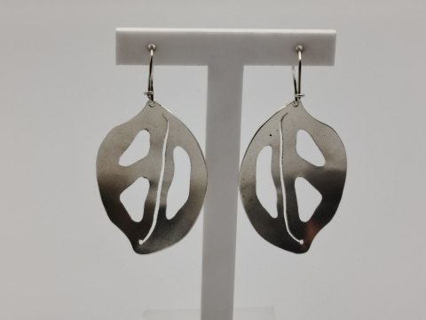 Piękne stare srebrne damskie kolczyki ażurowe srebro 925 biżuteria VINTAGE