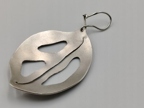 Piękne stare srebrne damskie kolczyki ażurowe srebro 925 biżuteria VINTAGE