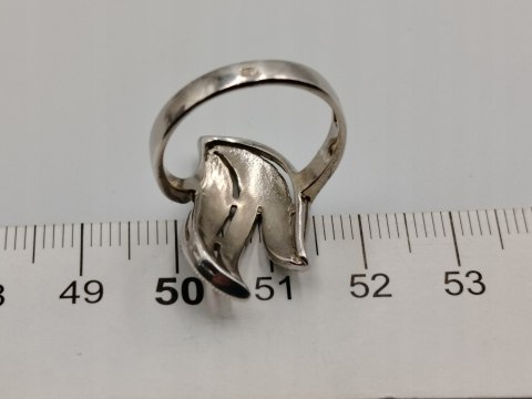 Piękny srebrny damski pierścionek ażurowy MARKAZYTY r.16 srebro biżuteria