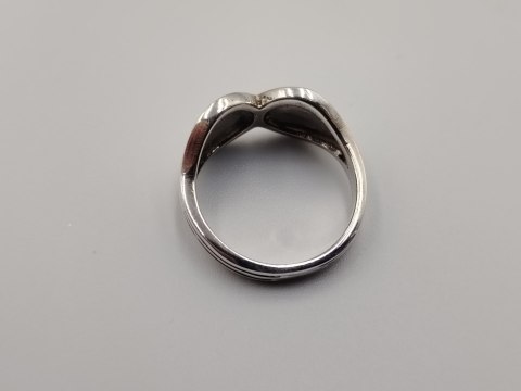 Piękny stary srebrny pierścionek celtycki SPIRALA r. 14 srebro biżuteria