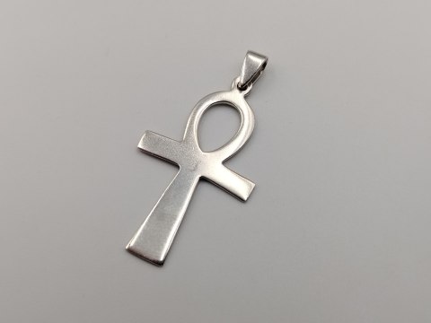 Piękny stary srebrny wisiorek KRZYŻ ANKH / KRZYŻ ŻYCIA srebro 925 VINTAGE