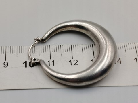 Stare piękne damskie srebrne kolczyki duże KOŁA srebro VINTAGE biżuteria