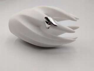 Stary ciekawy damski srebrny pierścionek r.13/14 srebro VINTAGE biżuteria