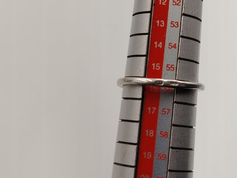 Stary piękny srebrny damski pierścionek RÓŻA r.16 srebro biżuteria VINTAGE