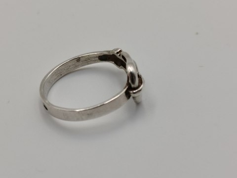 Stary srebrny damski pierścionek/obrączka PASEK DO SPODNI r. 16 VINTAGE