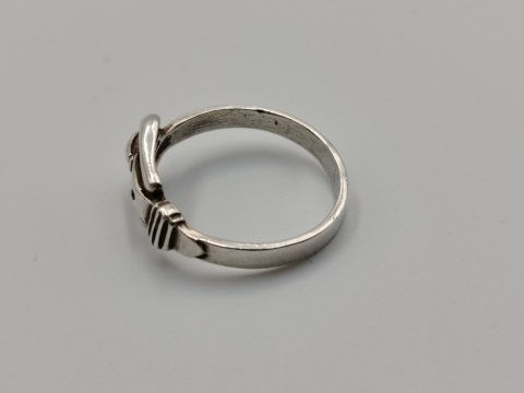 Stary srebrny damski pierścionek/obrączka PASEK DO SPODNI r. 16 VINTAGE