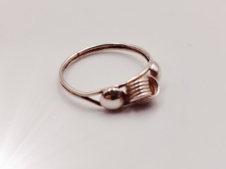 Stary srebrny damski pierścionek/obrączka r.16 srebro VINTAGE biżuteria