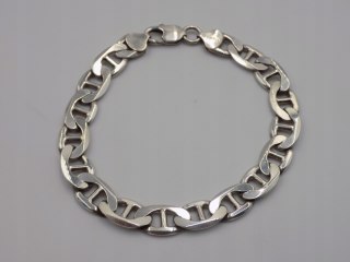 Piękna srebrna męska bransoletka wzór GUCCI srebro 925 - 26,43 g. biżuteria