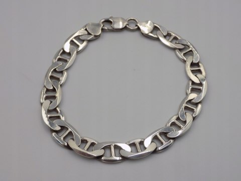 Piękna srebrna męska bransoletka wzór GUCCI srebro 925 - 26,43 g. biżuteria