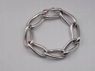 Piękna stara srebrna damska bransoletka - srebro 925 - biżuteria VINTAGE