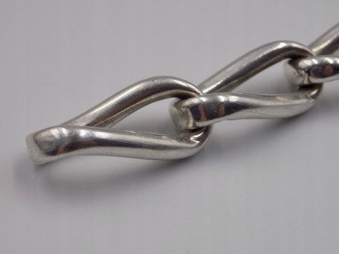 Piękna stara srebrna damska bransoletka - srebro 925 - biżuteria VINTAGE