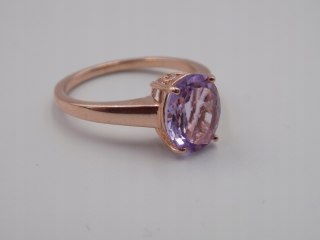 Piękny damski srebrny, pozłacany pierścionek CYRKONIA roz. 23 biżuteria