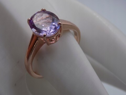 Piękny damski srebrny, pozłacany pierścionek CYRKONIA roz. 23 biżuteria