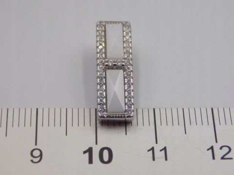 Piękny srebrny damski wisiorek/zawieszka CYRKONIE biżuteria srebro 925