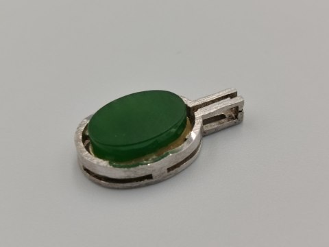 Piękny srebrny damski wisiorek/zawieszka JADEIT biżuteria srebro 925