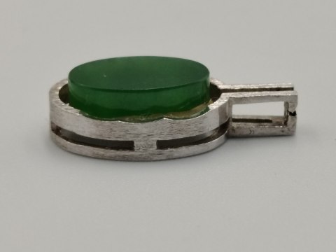 Piękny srebrny damski wisiorek/zawieszka JADEIT biżuteria srebro 925