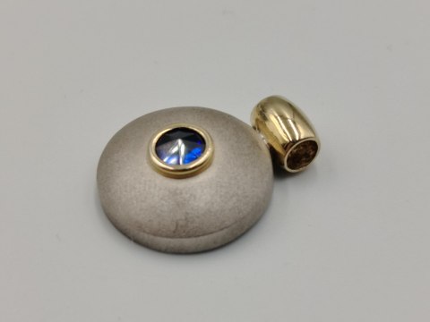 Piękny srebrny damski wisiorek/zawieszka złocenie/srebro VINTAGE biżuteria