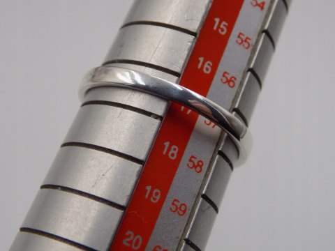 Piękny stary srebrny damski pierścionek CYRKONIE roz. 17 biżuteria VINTAGE