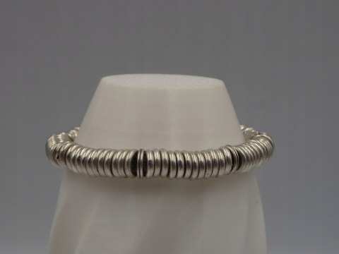 Srebrna firmowa damska bransoletka LINKS LONDON kółeczka srebro biżuteria