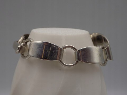 Stara piękna srebrna damska bransoletka srebro 800 - biżuteria VINTAGE