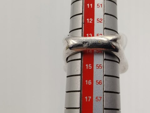 Stary srebrny damski pierścionek TURKUS r. 13/14 srebro biżuteria VINTAGE