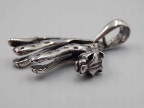 Stary srebrny damski wisiorek/zawieszka PANTERA srebro biżuteria VINTAGE