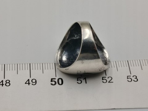 Stary srebrny pierścionek THUNDERBIRD HOPI - r.13 srebro VINTAGE biżuteria