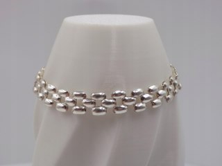 Piękna srebrna damska bransoletka na rękę - srebro 925 - biżuteria