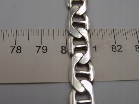 Piękna srebrna męska bransoletka wzór GUCCI srebro 925 - 26,43 g. biżuteria