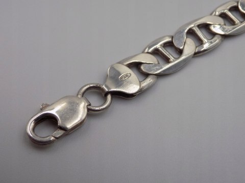 Piękna srebrna męska bransoletka wzór GUCCI srebro 925 - 26,43 g. biżuteria