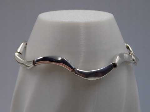 Piękna stara srebrna damska bransoletka - srebro 925 - biżuteria VINTAGE