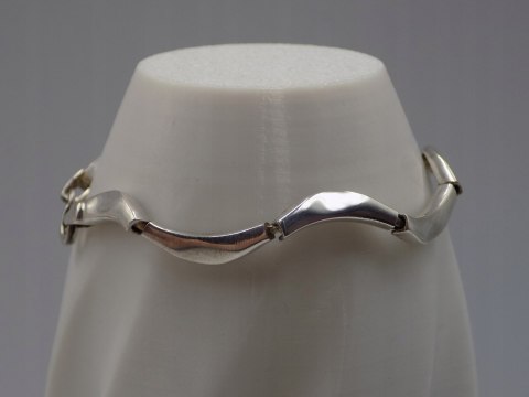 Piękna stara srebrna damska bransoletka - srebro 925 - biżuteria VINTAGE