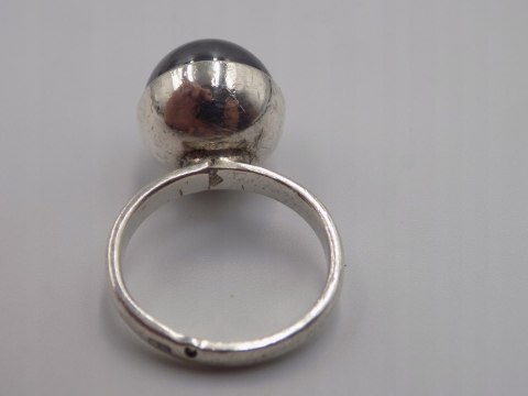 Piękny stary srebrny damski pierścionek KULA roz. 12 biżuteria VINTAGE