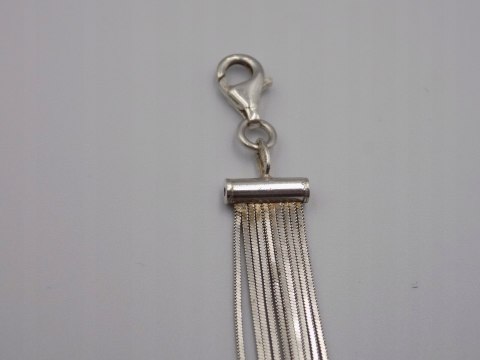 Stara piękna srebrna damska bransoletka SERCE srebro 925 VINTAGE biżuteria