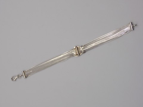 Stara piękna srebrna damska bransoletka SERCE srebro 925 VINTAGE biżuteria