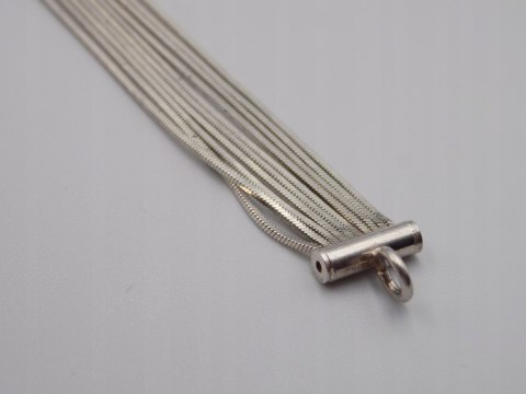 Stara piękna srebrna damska bransoletka SERCE srebro 925 VINTAGE biżuteria