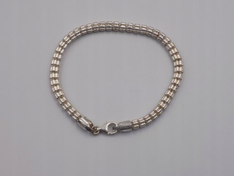 Stara piękna srebrna damska bransoletka-srebro 925 ITALY VINTAGE biżuteria