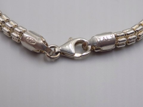 Stara piękna srebrna damska bransoletka-srebro 925 ITALY VINTAGE biżuteria