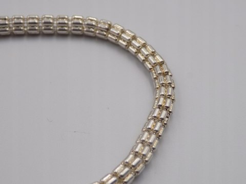 Stara piękna srebrna damska bransoletka-srebro 925 ITALY VINTAGE biżuteria