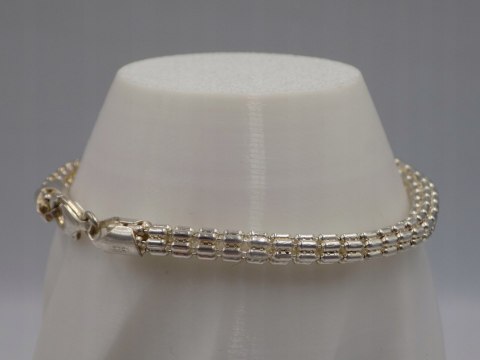 Stara piękna srebrna damska bransoletka-srebro 925 ITALY VINTAGE biżuteria